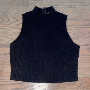 Trendy Black Crop Top